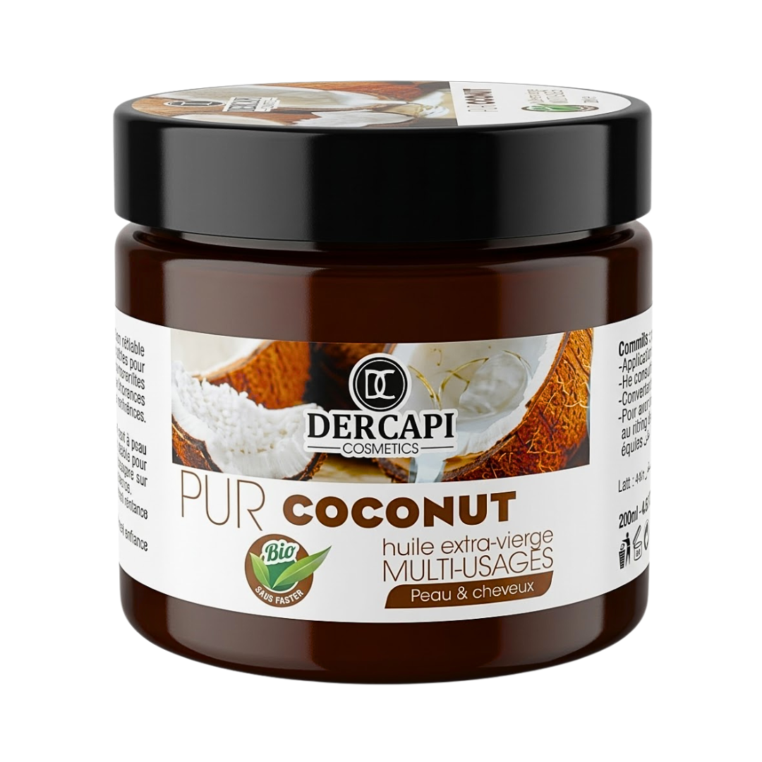 Dercapi Pur Coconut Huile de Coco Pure 200ml