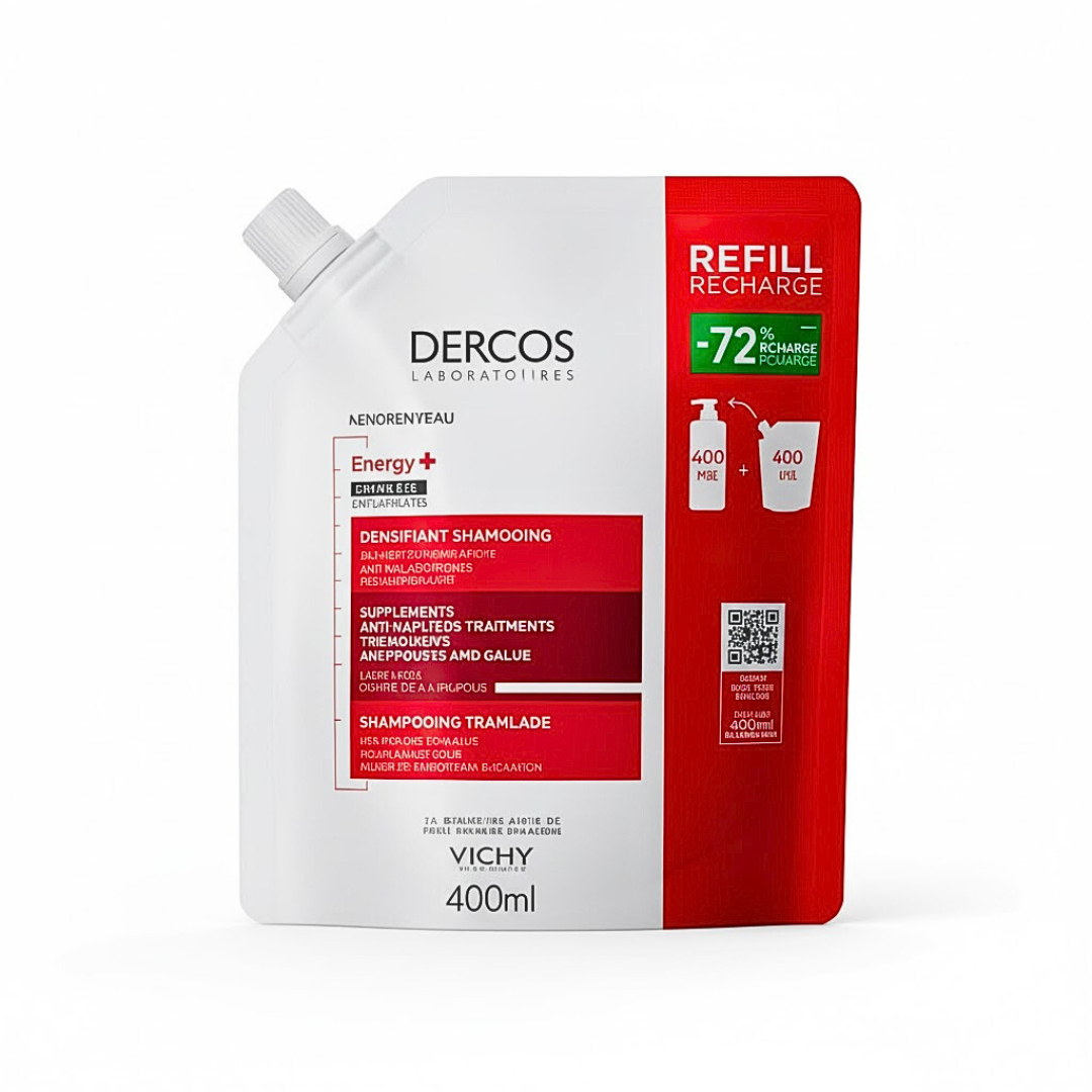 Vichy Dercos Shampoing Energisant Recharge 400ml