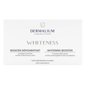 Dermalium Whiteness booster dépigmentant, boîte d'ampoules blanche, cure anti-taches éclat