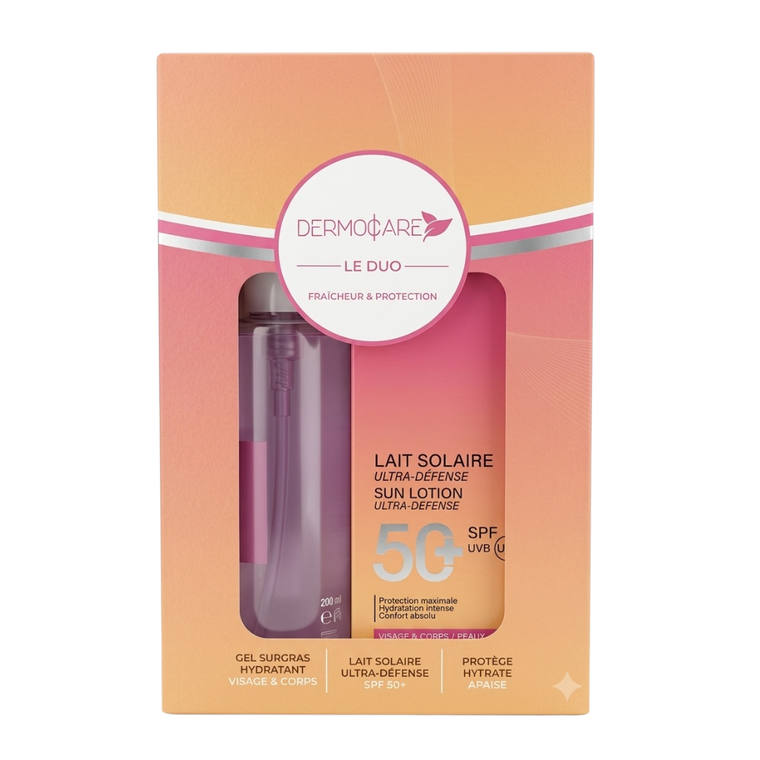 Dermocare Lait Solaire Spf50+ 150ml+Gel Surgras 200ml Pack
