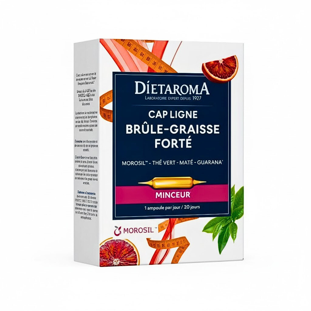 Dietaroma - Cap Ligne Brûle Graisse Forte 20 Ampoules 10ml