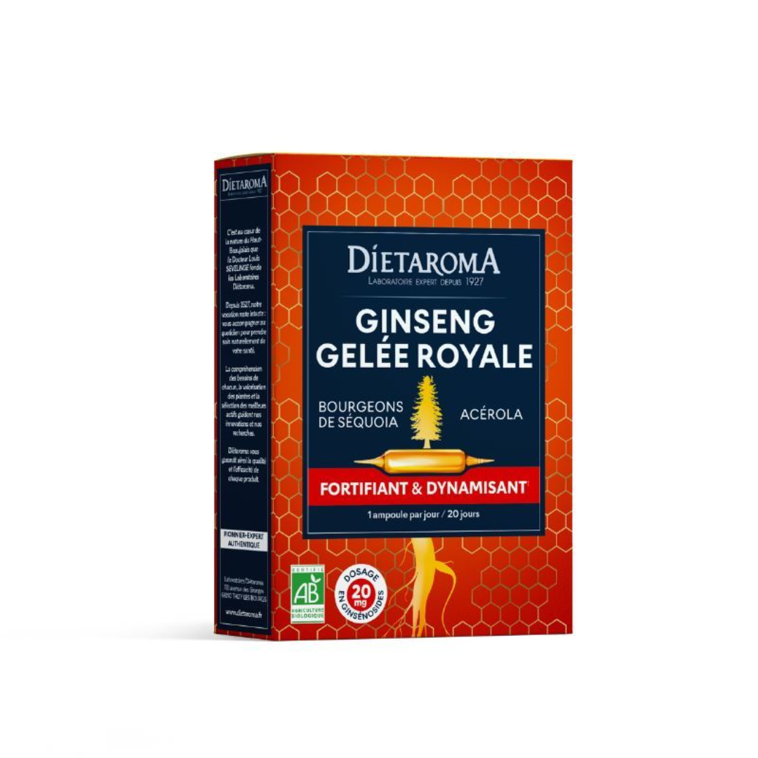 Dietaroma Ginseng & Gelée Royale Tonus 20 Ampoules