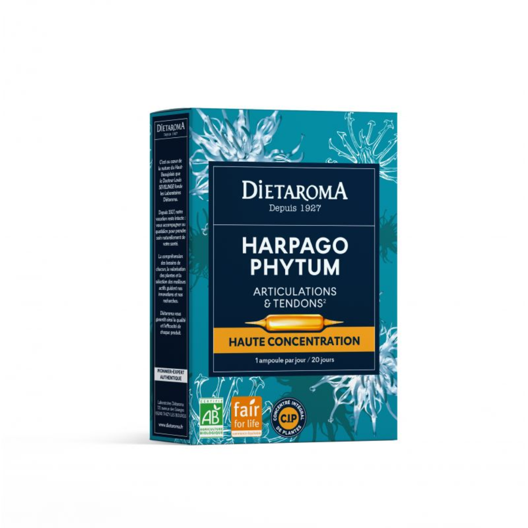 Dietaroma Harpagophytum 20 Ampoules Confort Articulaire 10ml