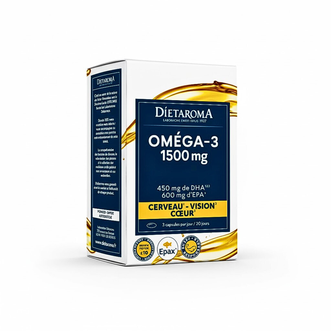 Dietaroma Oméga-3 1500 mg EPA DHA 60 Capsules