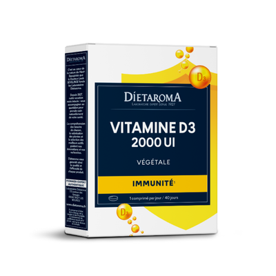 Dietaroma - Vitamine D3 Végétale 2000 UI 40 comprimés