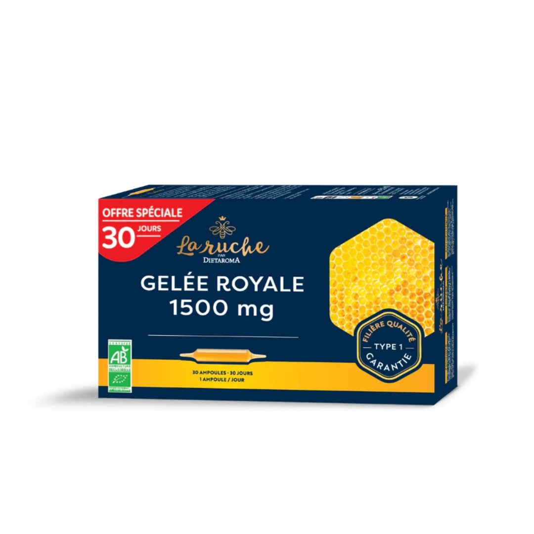 Dietaroma Gelée Royale La Ruche 1500 mg 30 Ampoules 15 ml