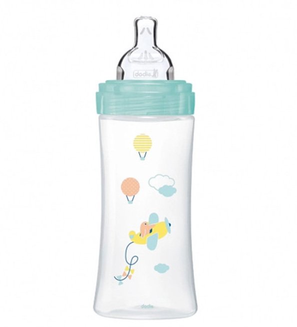 Dodie Biberon Sensation+ Tétine Plate 330ml +6 mois Air