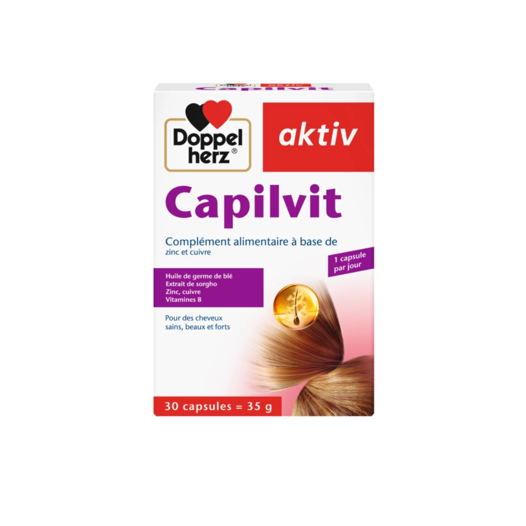 Doppel Herz Capilvit Complément Cheveux 30 Capsules
