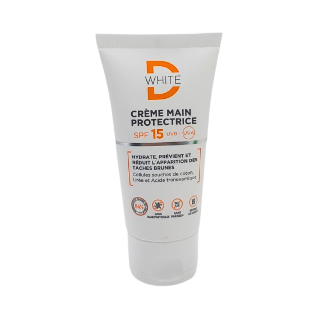 D.White Crème Mains Protectrice SPF15 50ml