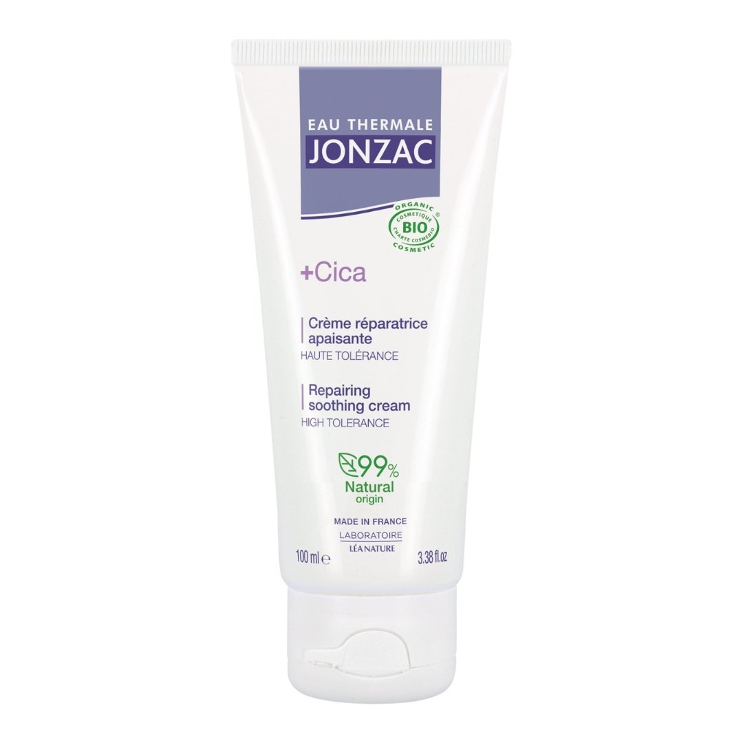 Eau Thermale Jonzac +Cica crème réparatrice apaisante 100 ml, tube, peaux irritées