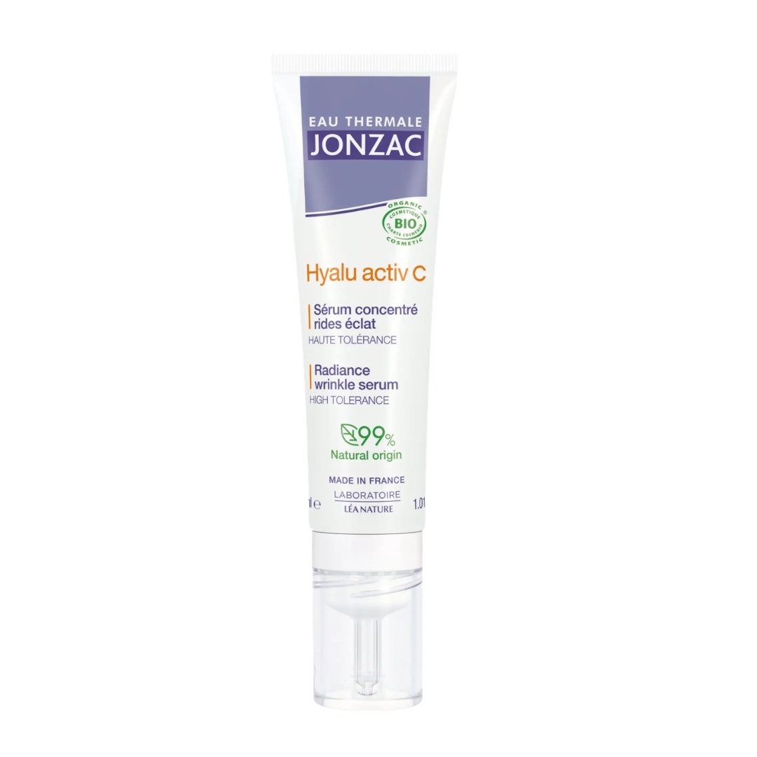 Eau Thermale Jonzac Hyalu Activ C sérum concentré rides éclat 30 ml, tube pompe, vitamine C