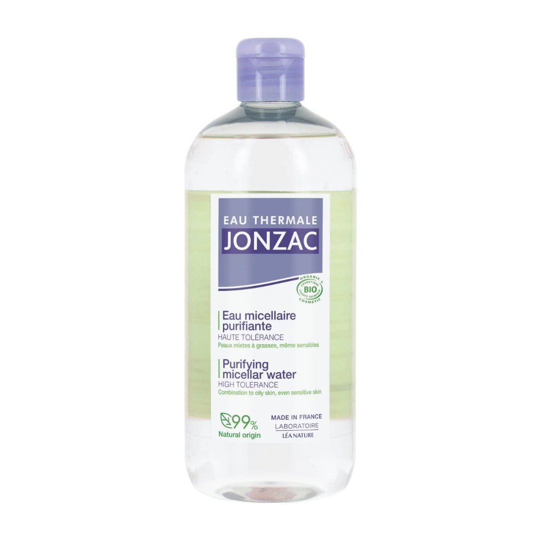 Eau Thermale Jonzac Pure eau micellaire purifiante 500 ml, flacon, peaux mixtes à grasses
