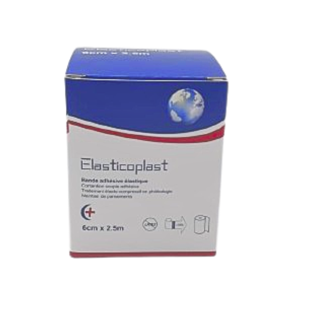 Elastic Bande Adhésive Élastique 6cm x 2,5m Maintien Articulaire
