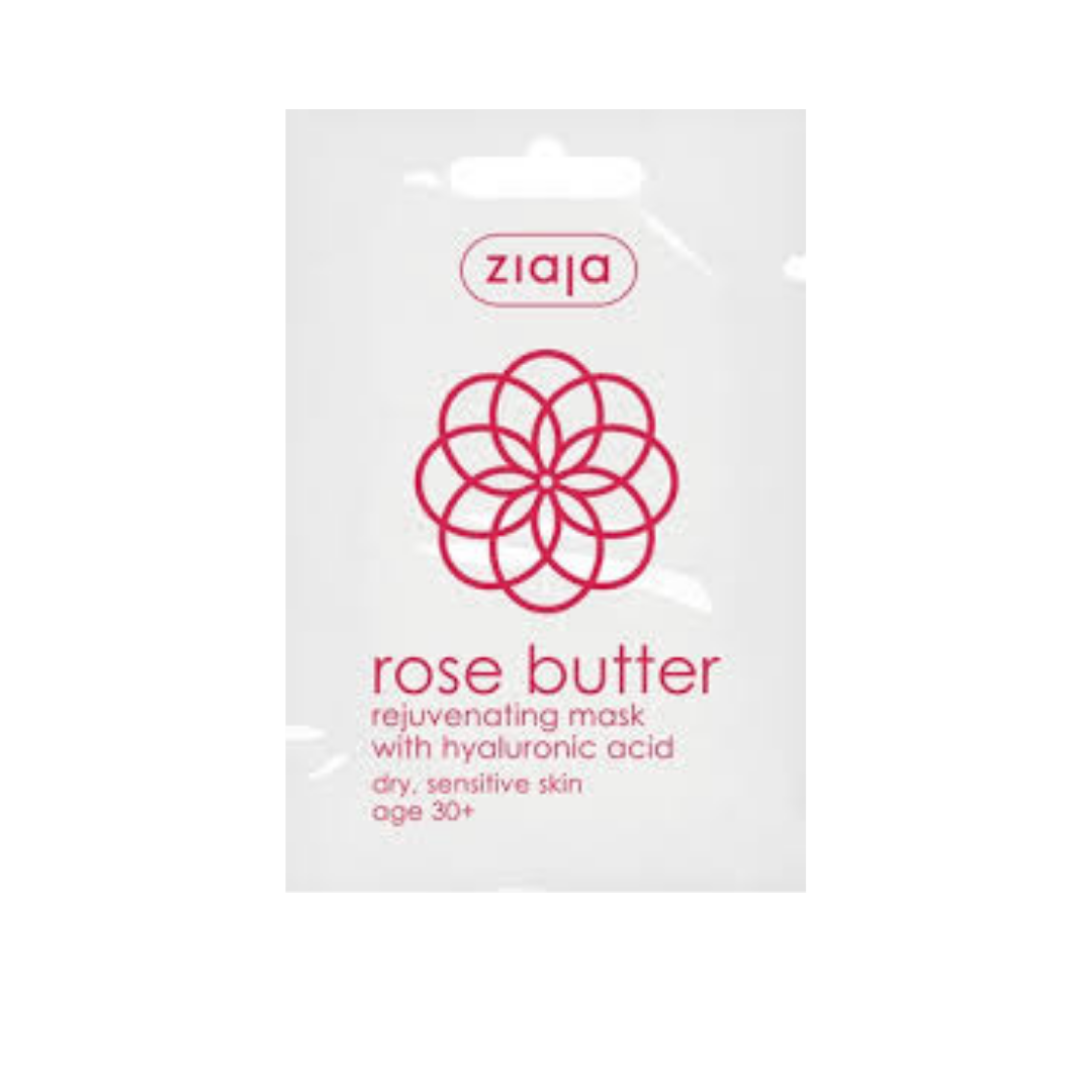 ZIAJA Masque Visage Rose Butter Anti-Âge Peaux Sèches et Sensibles