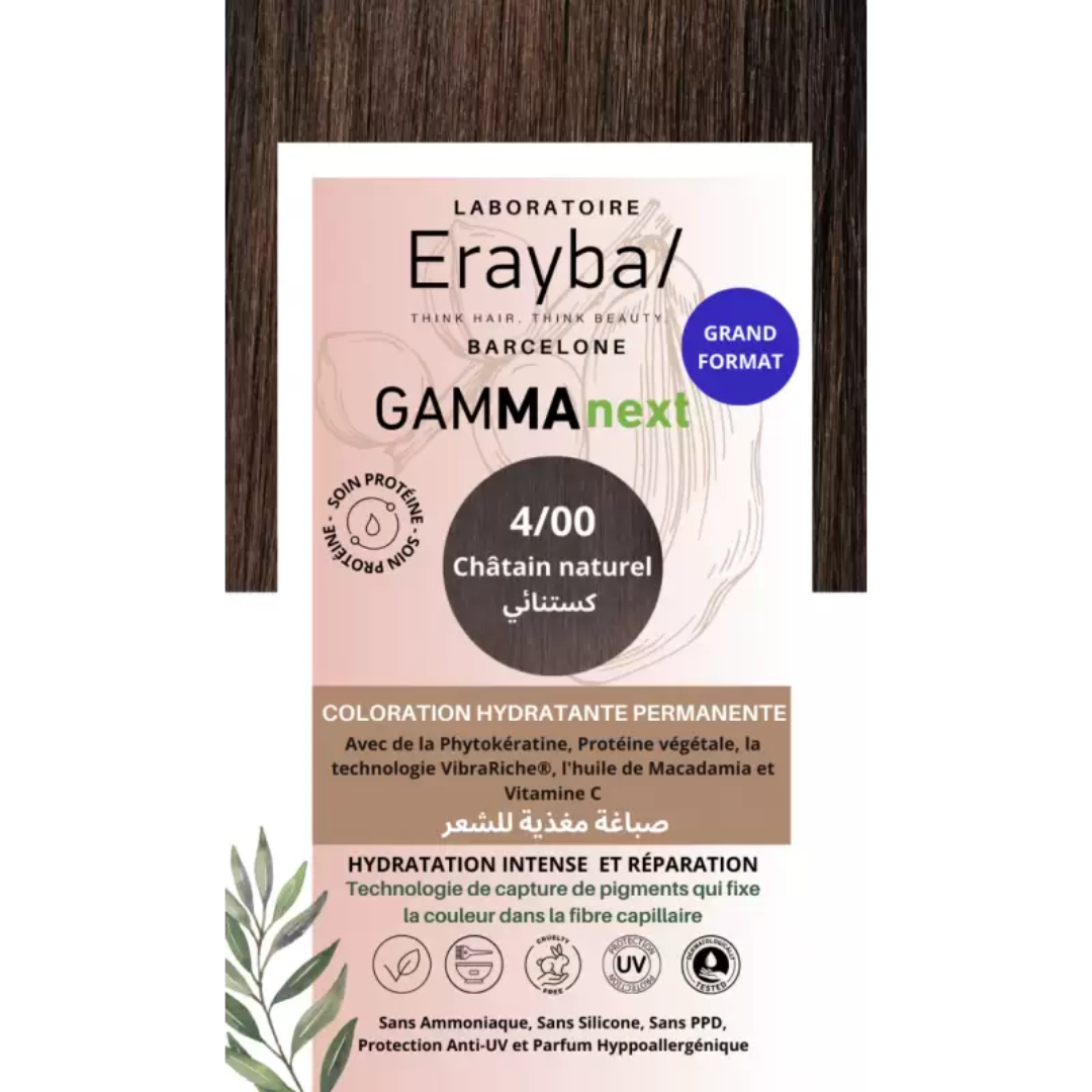 ERAYBA Gamma Next 4/00 Châtain Naturel Coloration Permanente