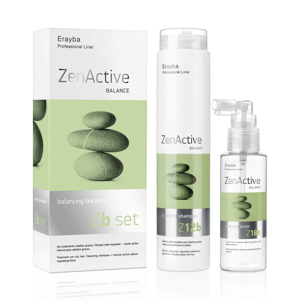 ERAYBA مجموعة معالجة فروة الرأس الدهنية الموازنة ZenActive Zb
