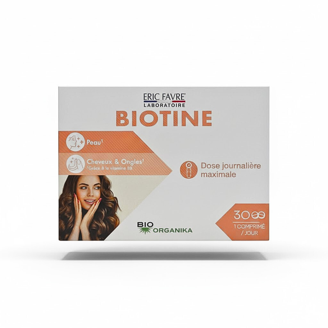 Eric Favre Biotine 30 Comprimés Cheveux Ongles Peau