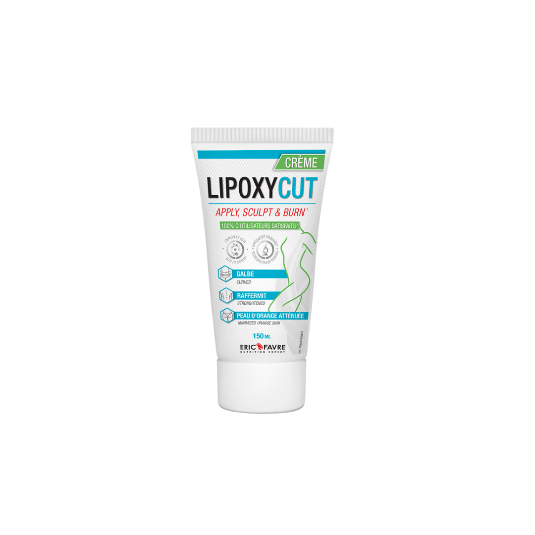 Eric Favre Lipoxycut crème 150 ml — tube de soin corps à la caféine