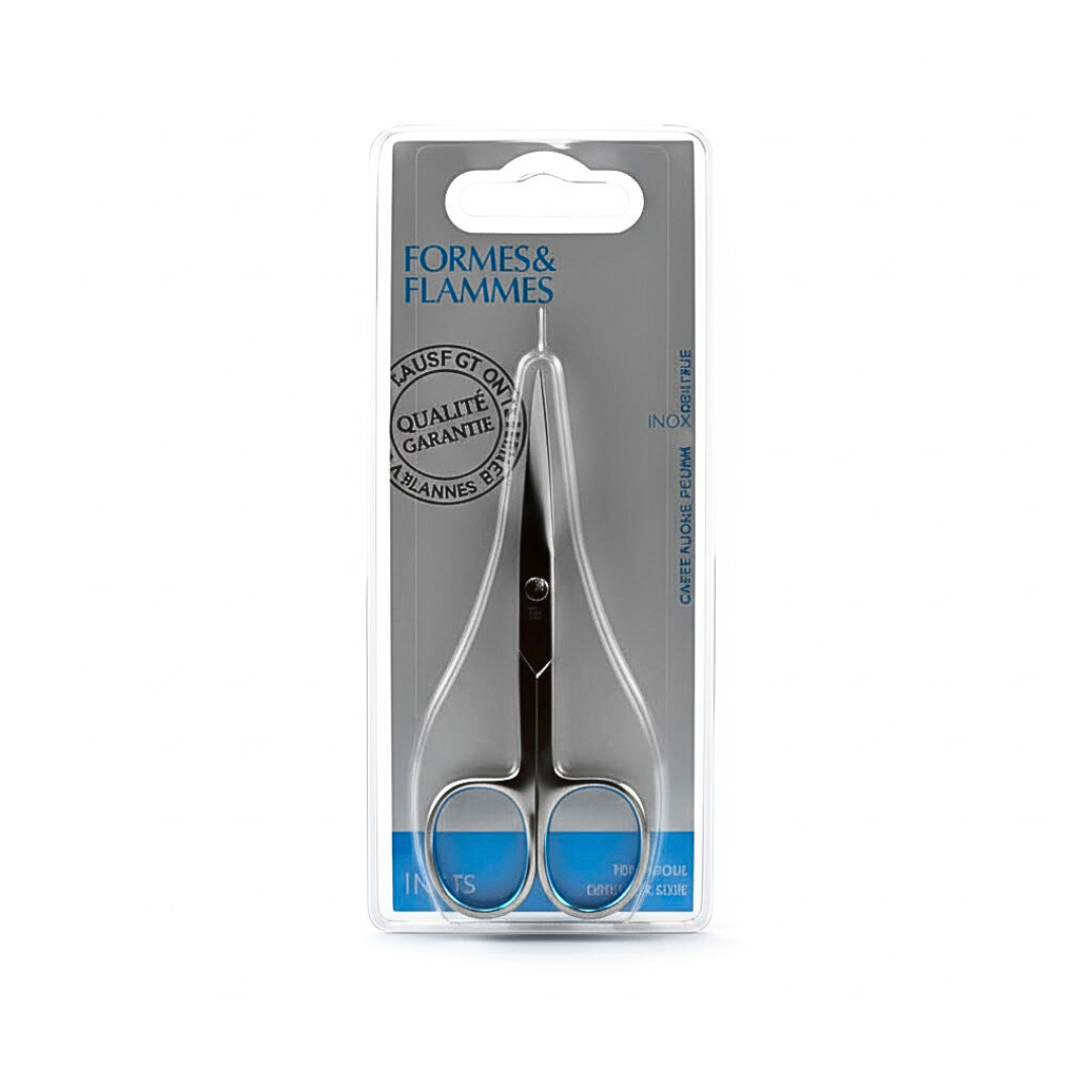Formes&Flammes Ciseaux A Envies Courbes Acier Forge Inoxydab