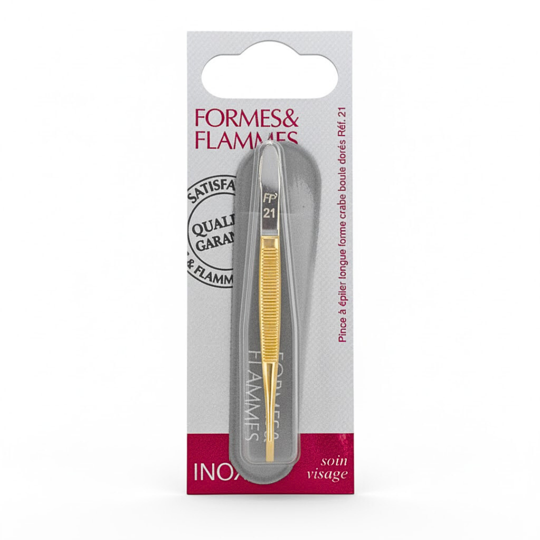 Formes&Flammes Pince A Epiler Acier Forge Chrome Mors Etroit