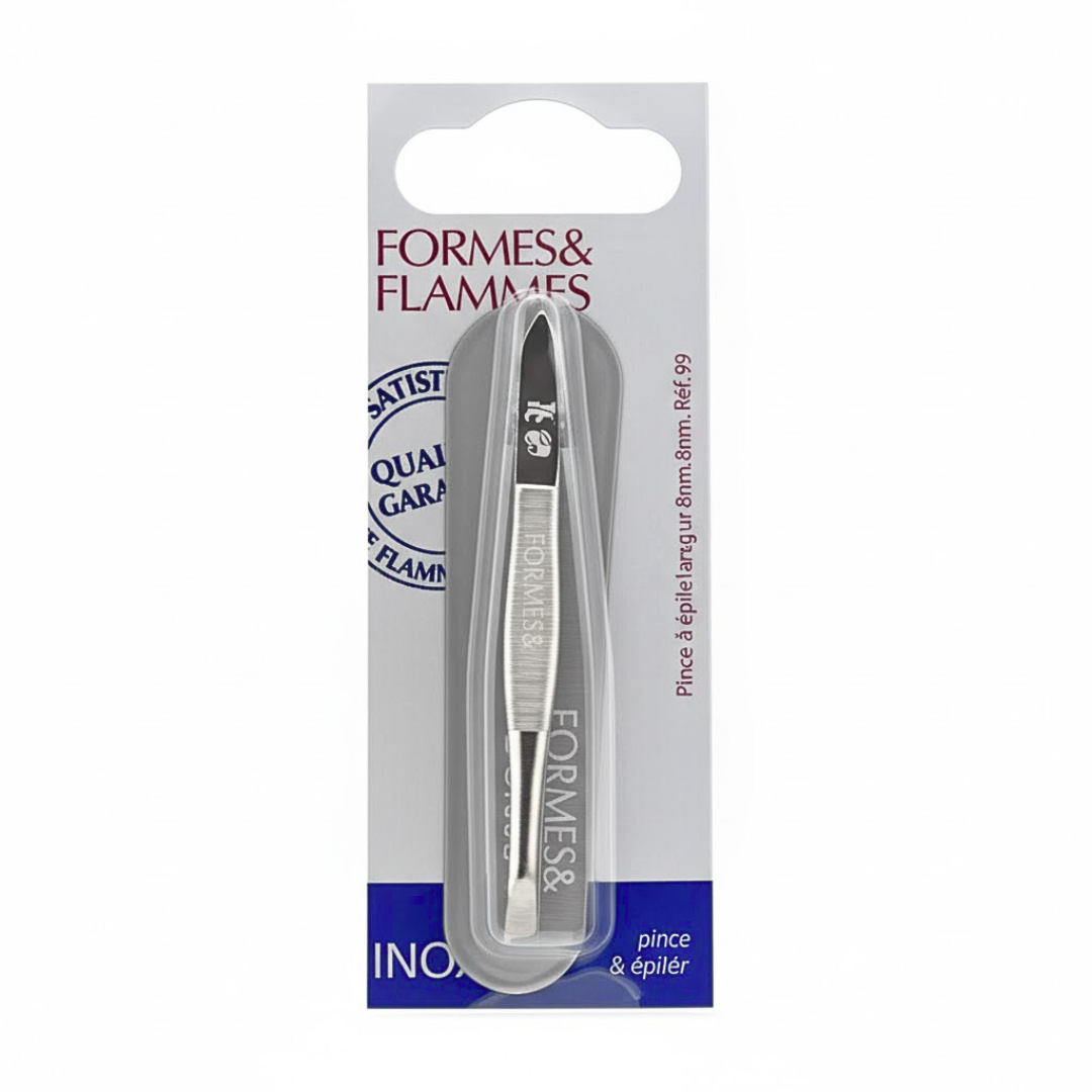Formes&Flammes Pince A Epiler Acier Forge Nikele Longue Mors