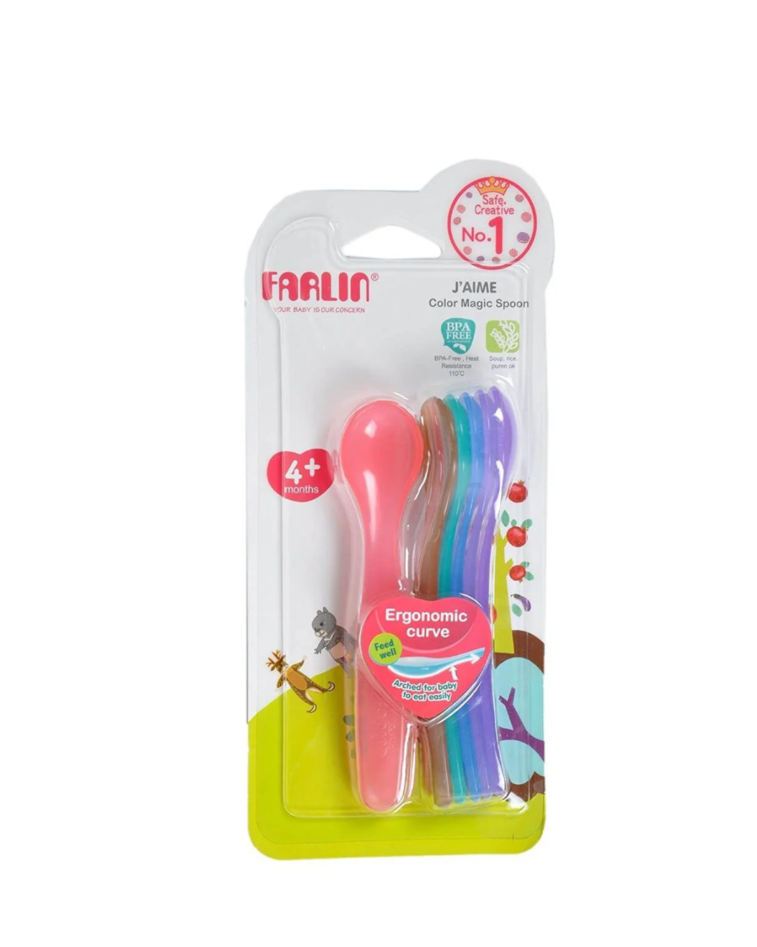 FARLIN ملعقة ملونة 7 قطع +12 شهر BF-237A