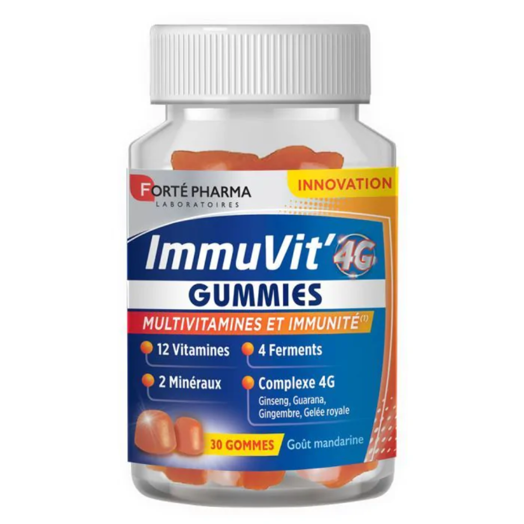 Forte Pharma Immuvit' 4G Gommes Mandarine 30 Gommes