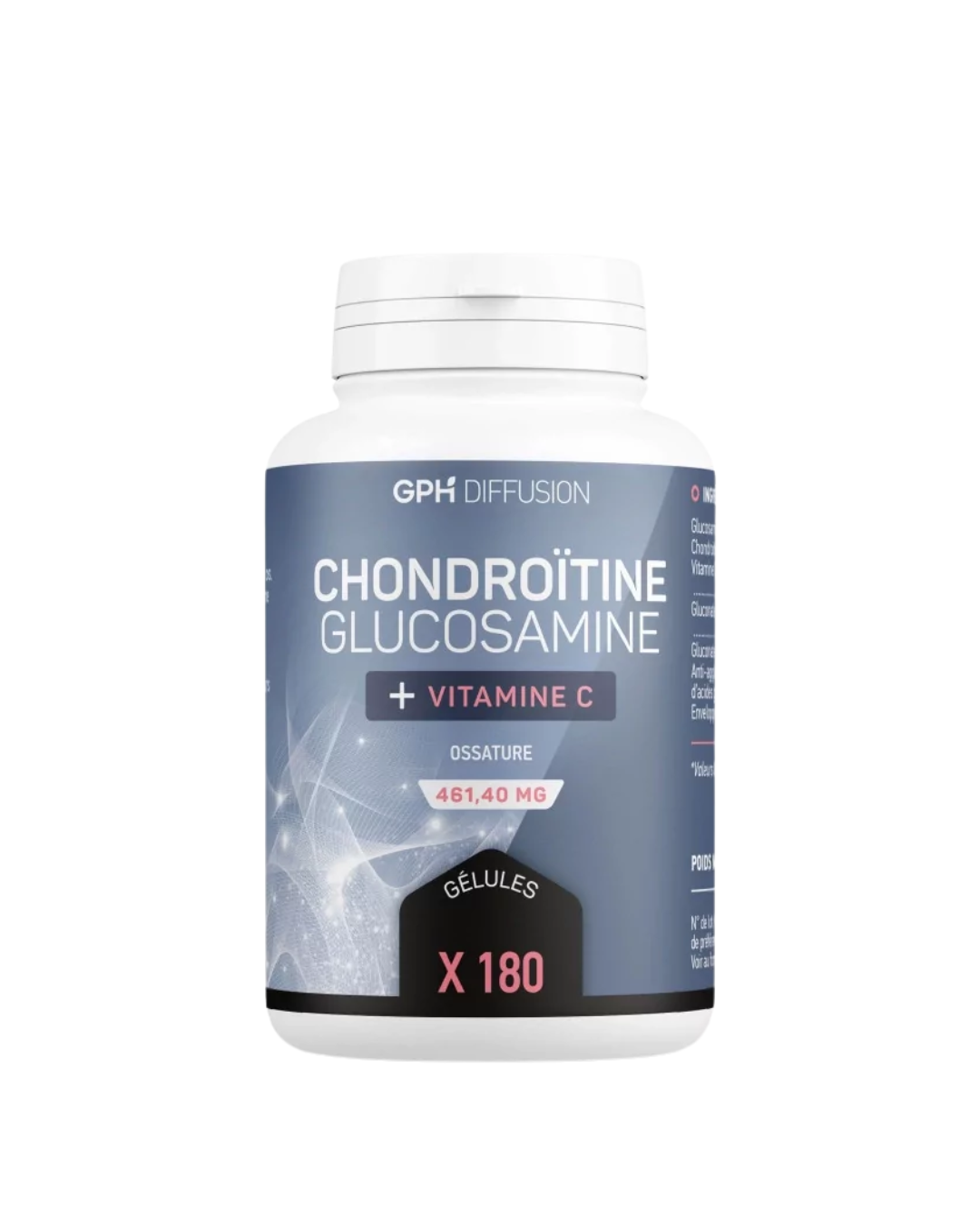 GPH Chondroïtine Glucosamine Vitamine C 180 Gélules
