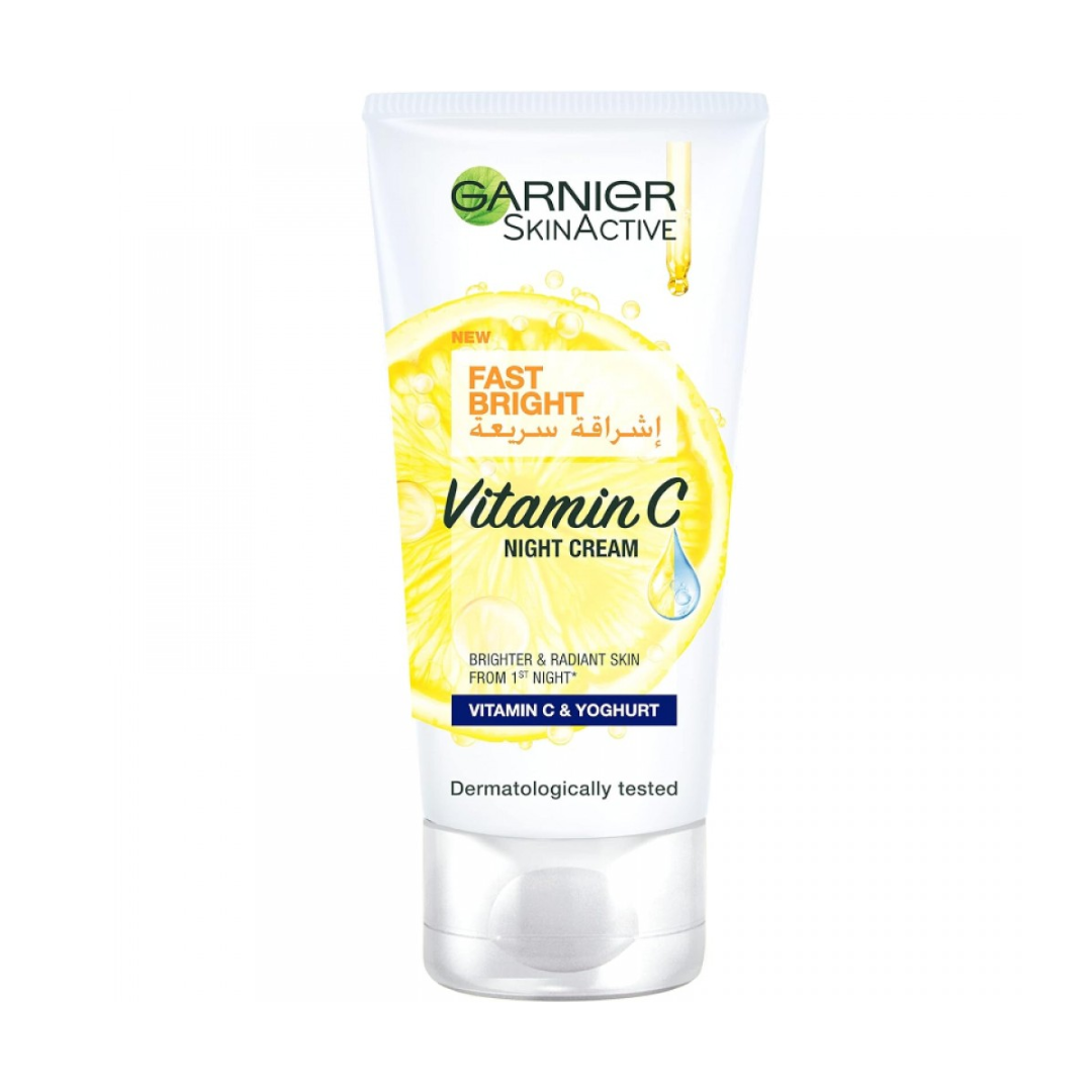 GARNIER Fast Bright Vitamine C Nuit - Crème Anti-Taches 50ml
