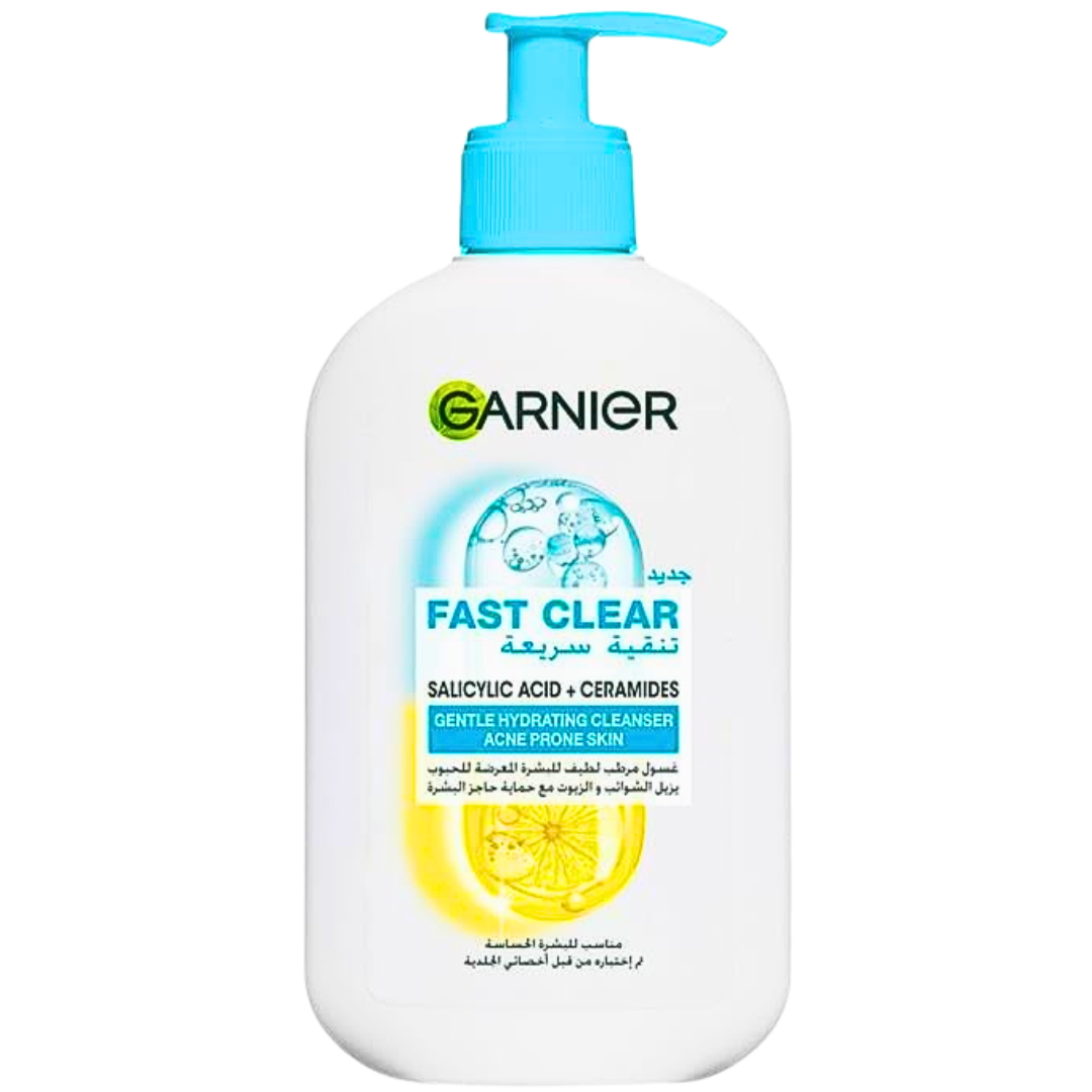Garnier Fast Clear Gentle Cleanser Nettoyant Visage 250ml