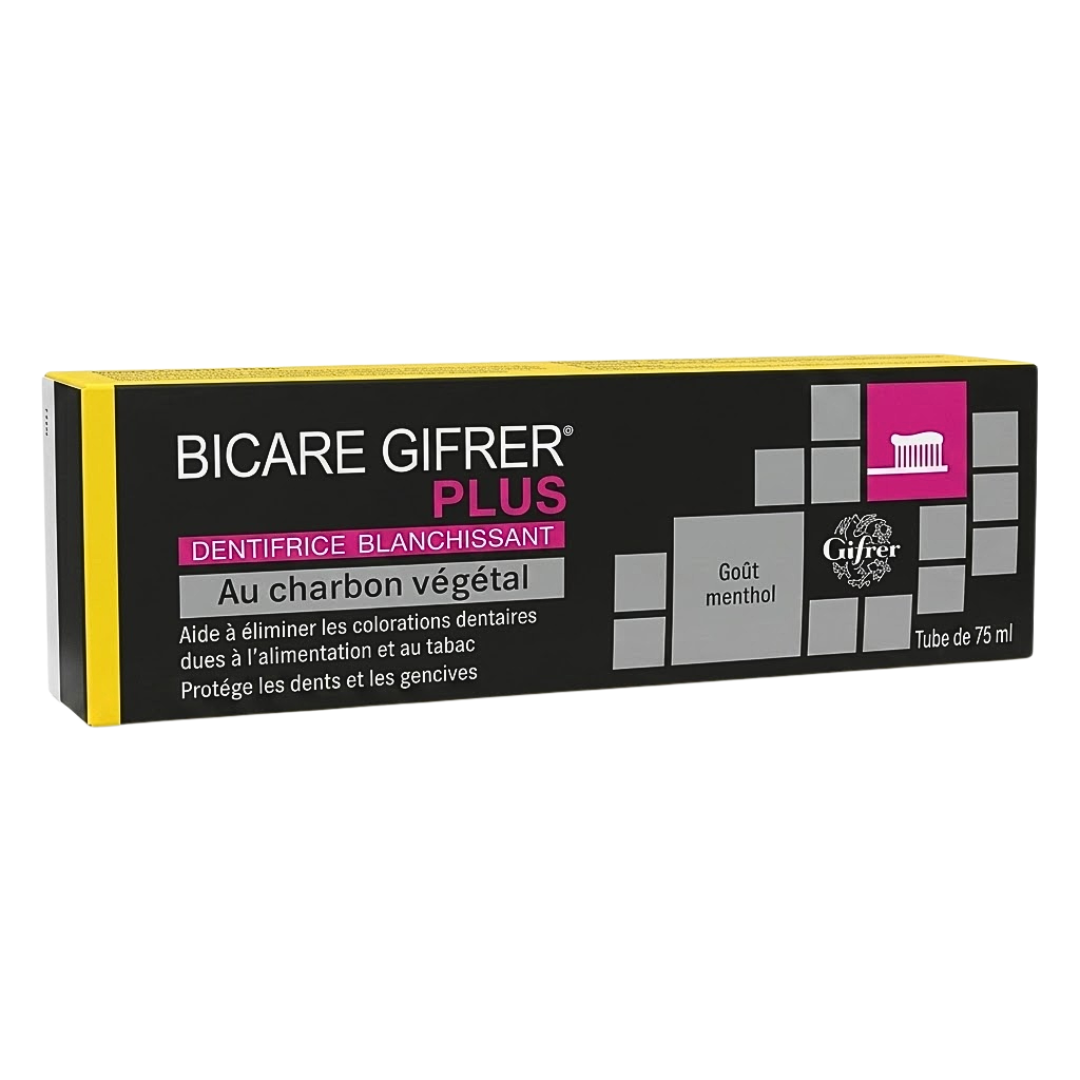 Gifrer Bicare Plus Dentifrice Charbon Végétal 75ml