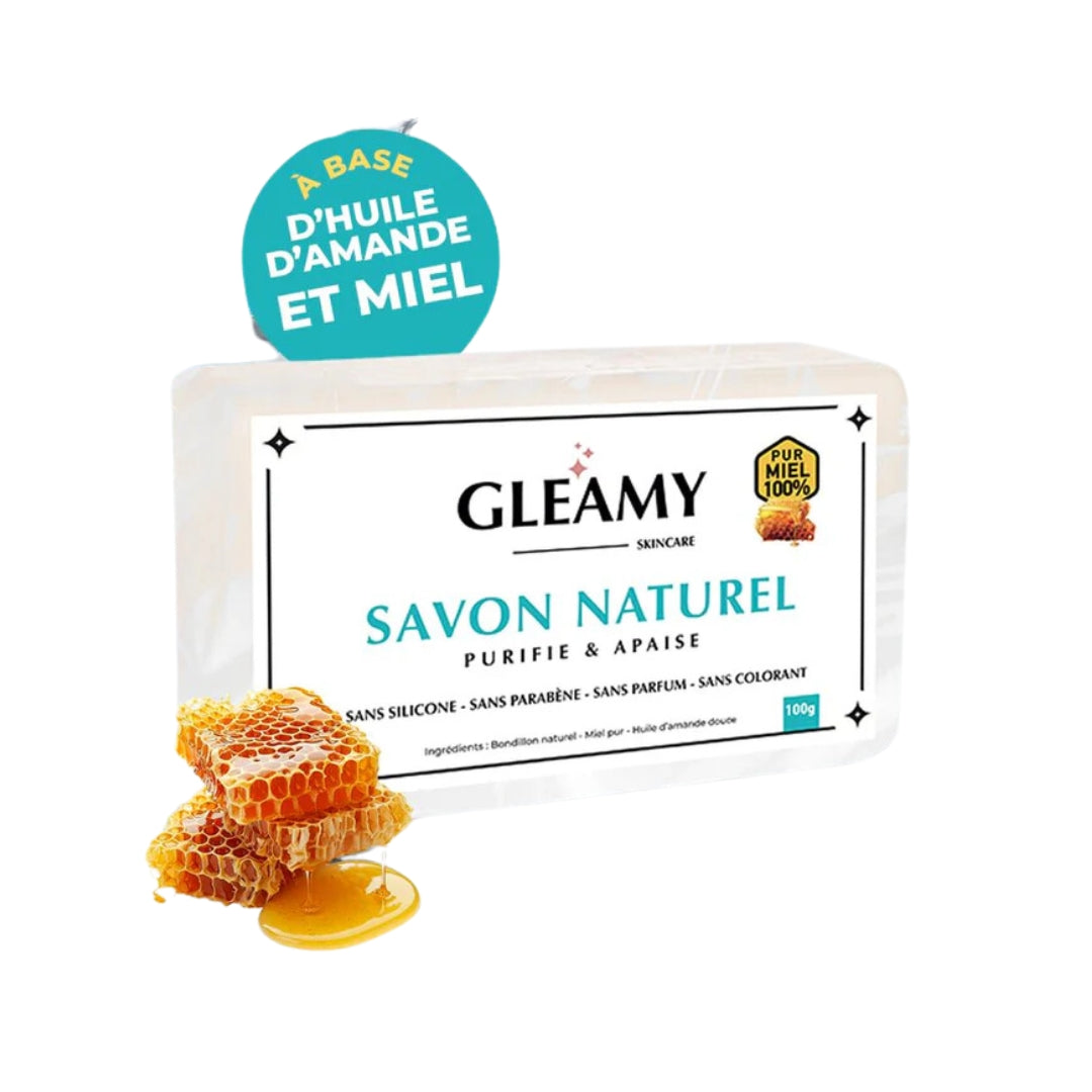 Gleamy Savon Naturel Purifié & Apaisant 100g