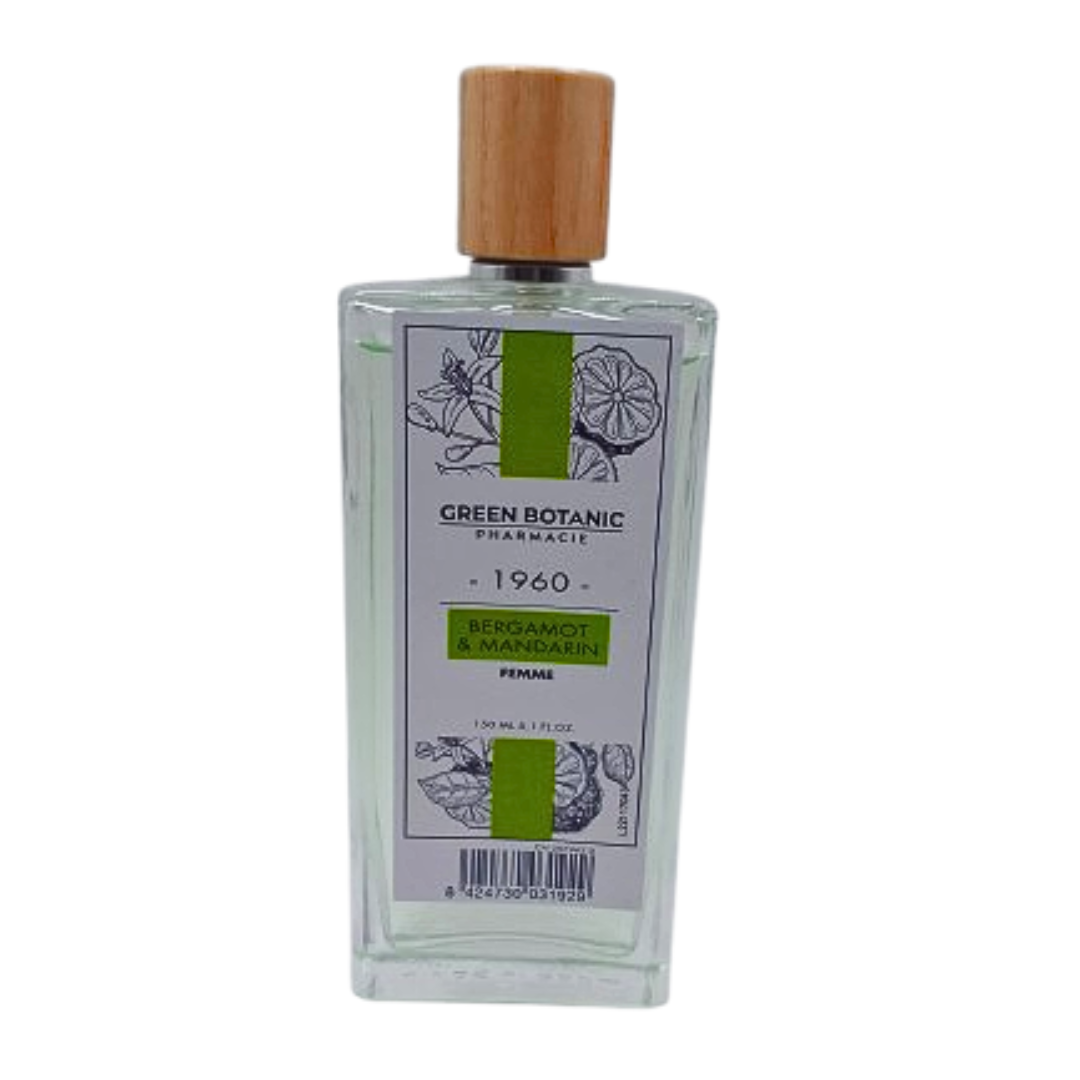 GREEN BOTANIC Eau de Toilette Femme Bergamote Mandarine 150ml