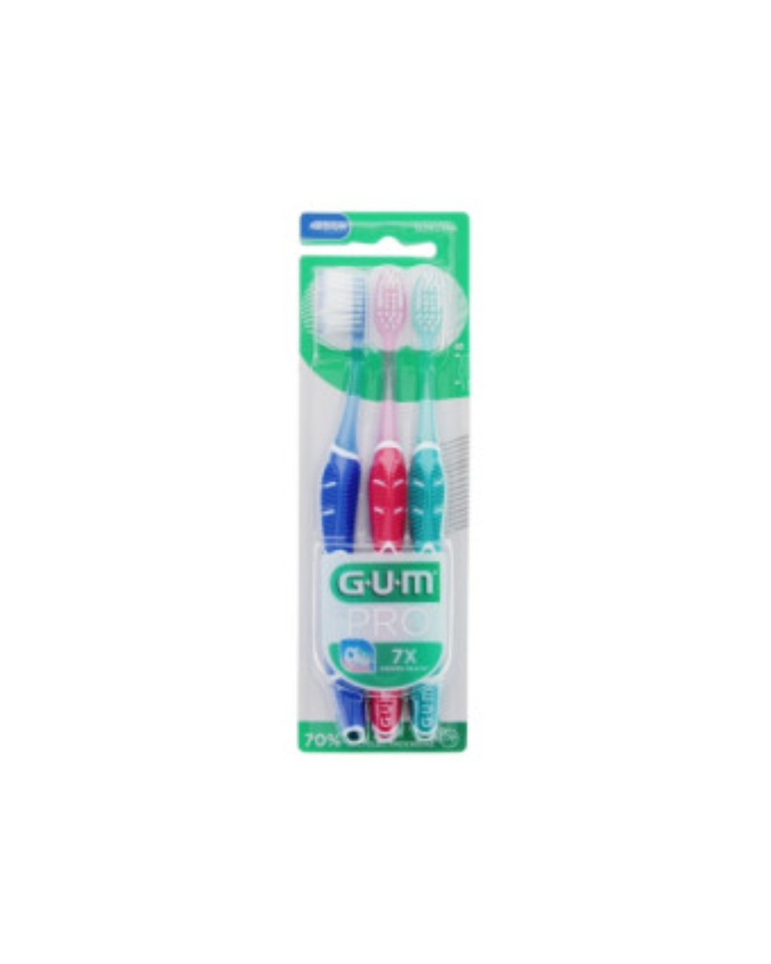 GUM فرشاة أسنان Pro Medium ثلاثية بتقنية