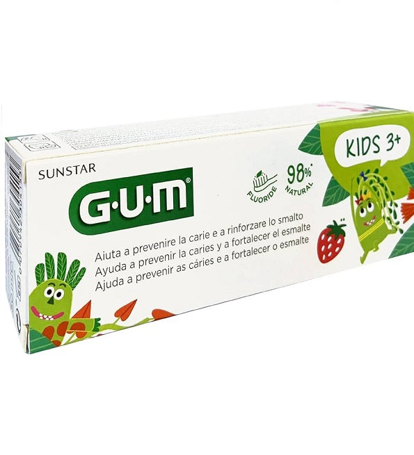 معجون أسنان GUM للأطفال +6 سنوات 50 مل، عبوة من قطعتين