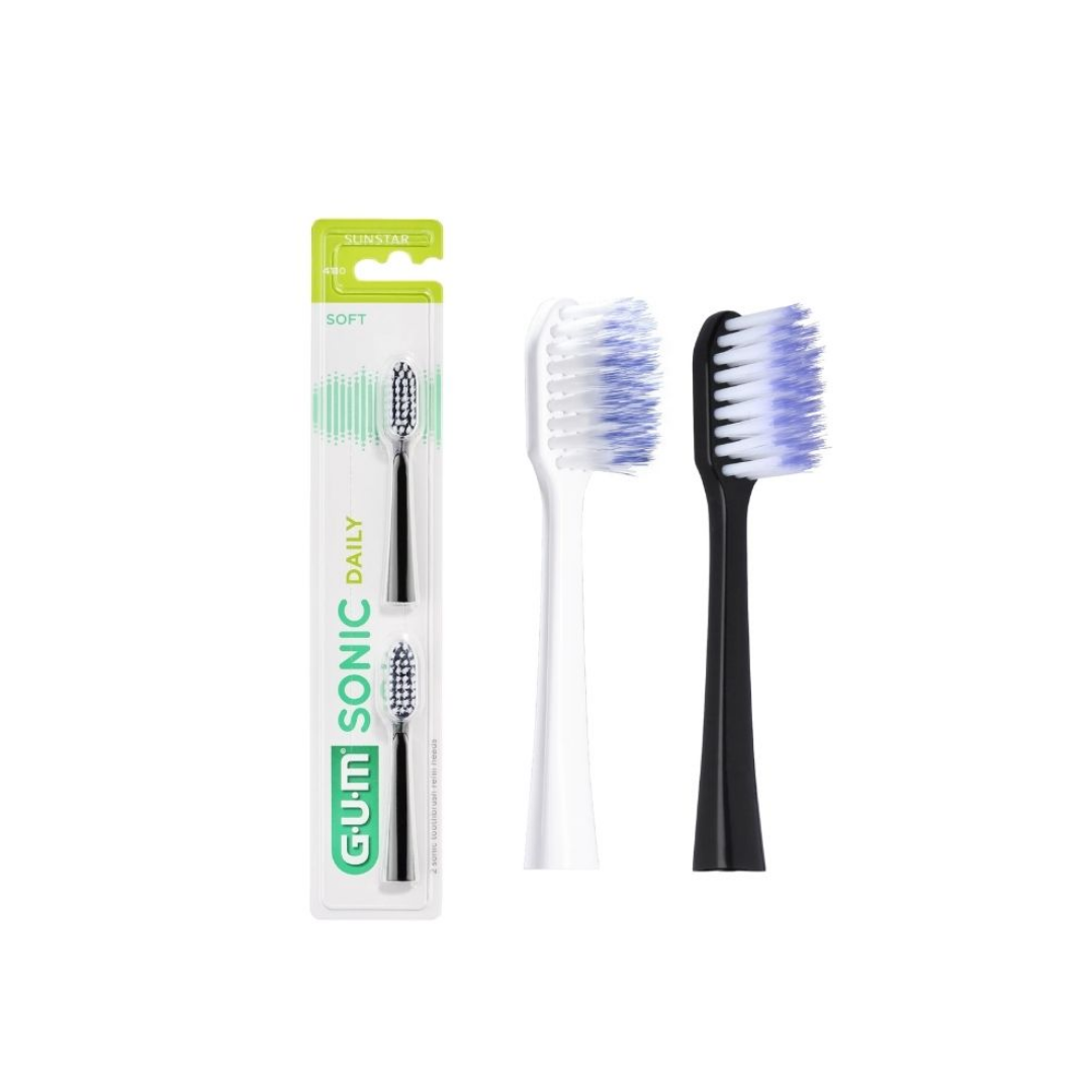 GUM Sonic Daily Recharges x2 — têtes de rechange dans leur blister