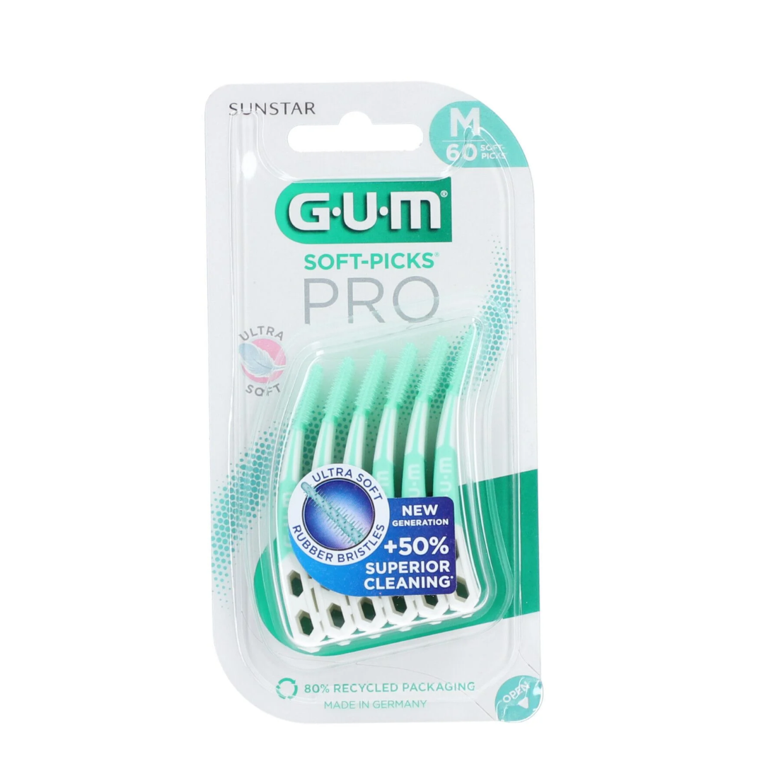 GUM Soft Picks Pro متوسط 30 قطعة