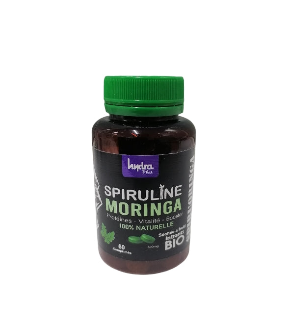 Hydra Plus Spiruline Moringa Complément Alimentaire 120 Comprimés