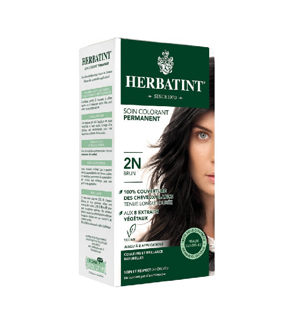Herbatint Soin Colorant Permanent 2N Brun - Coloration Végétale