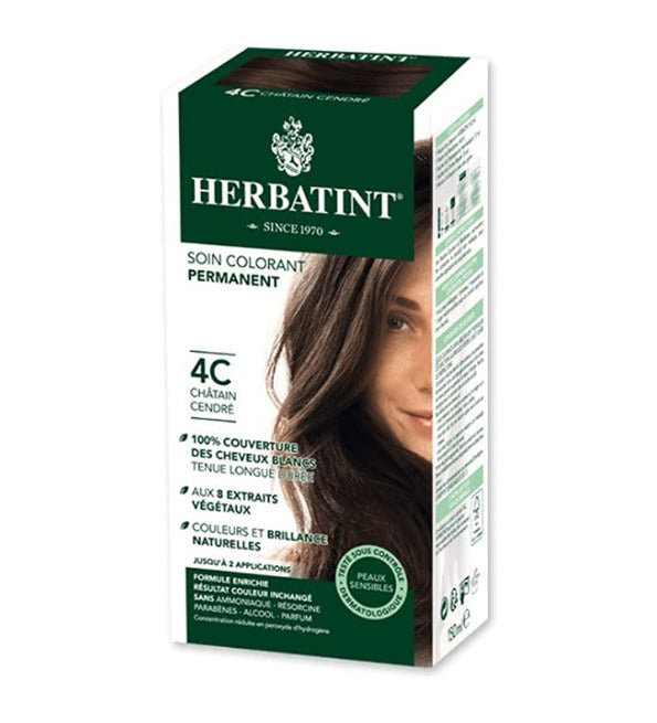 Herbatint Gel Colorant Permanent 4C Châtain Cendré 150ml