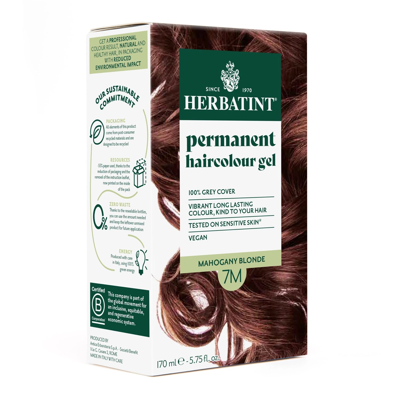 Herbatint 7M Blond Acajou Coloration Permanente Naturelle 150ml