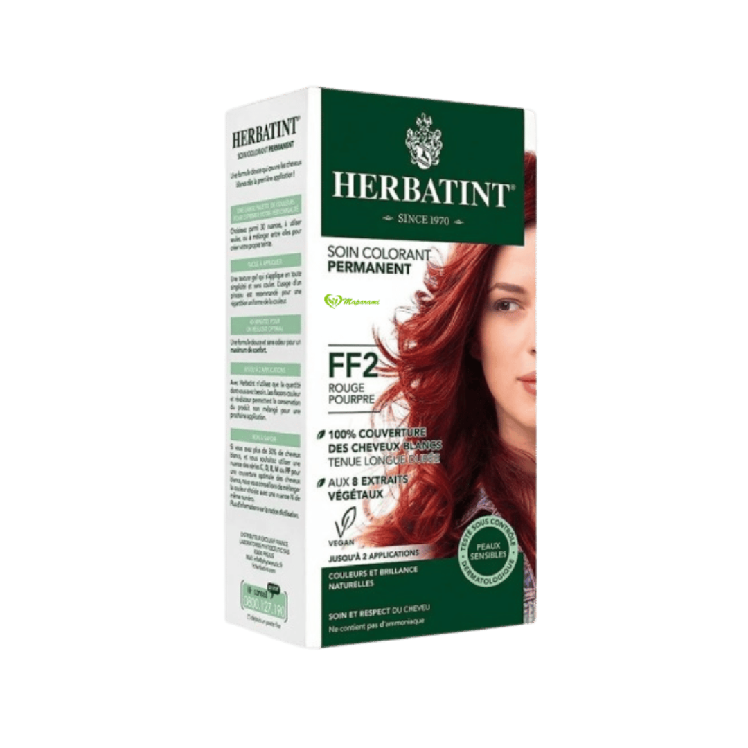 Herbatint Coloration Permanente Végétale FF2 Rouge Pourpre 150ml