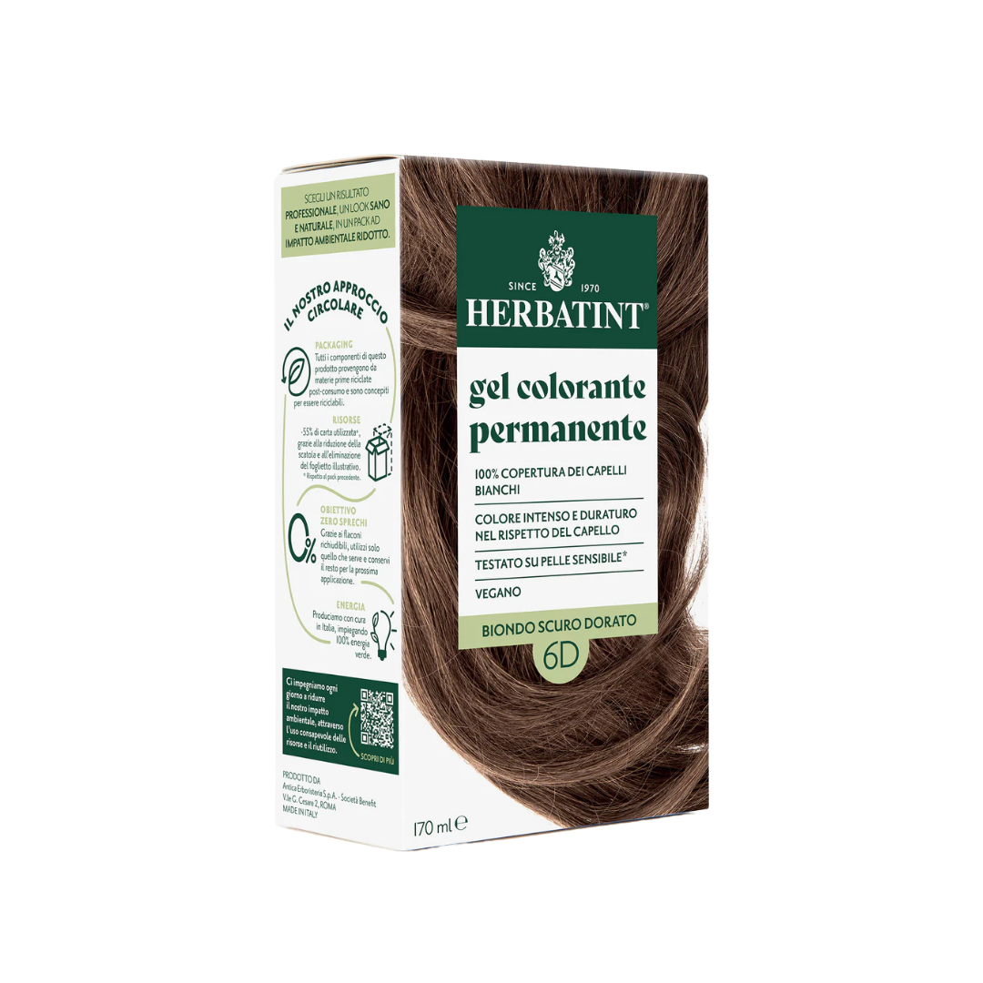Herbatint Soin Colorant Permanent 6D Blond Foncé Doré Sans Ammoniaque 170ml