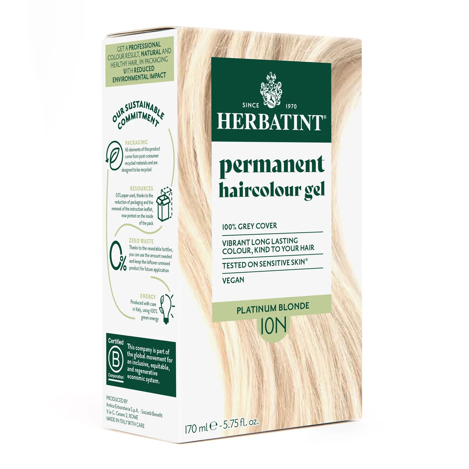 Herbatint Soin Colorant Permanent 10N Blond Platine