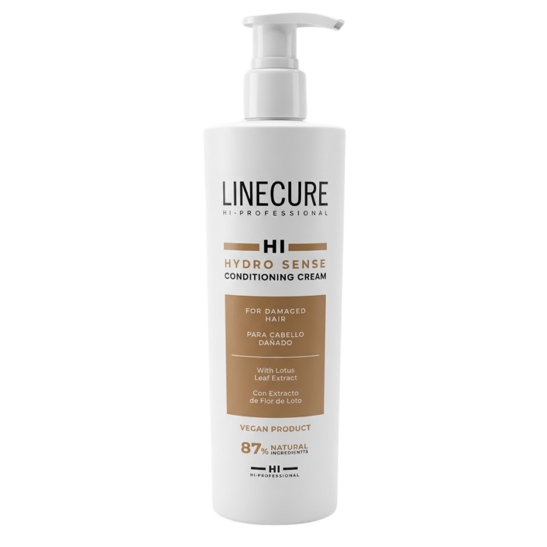 Hipertin Linecure Hydro Sense crème démêlante sans rinçage 1 L, flacon pompe, cheveux abîmés