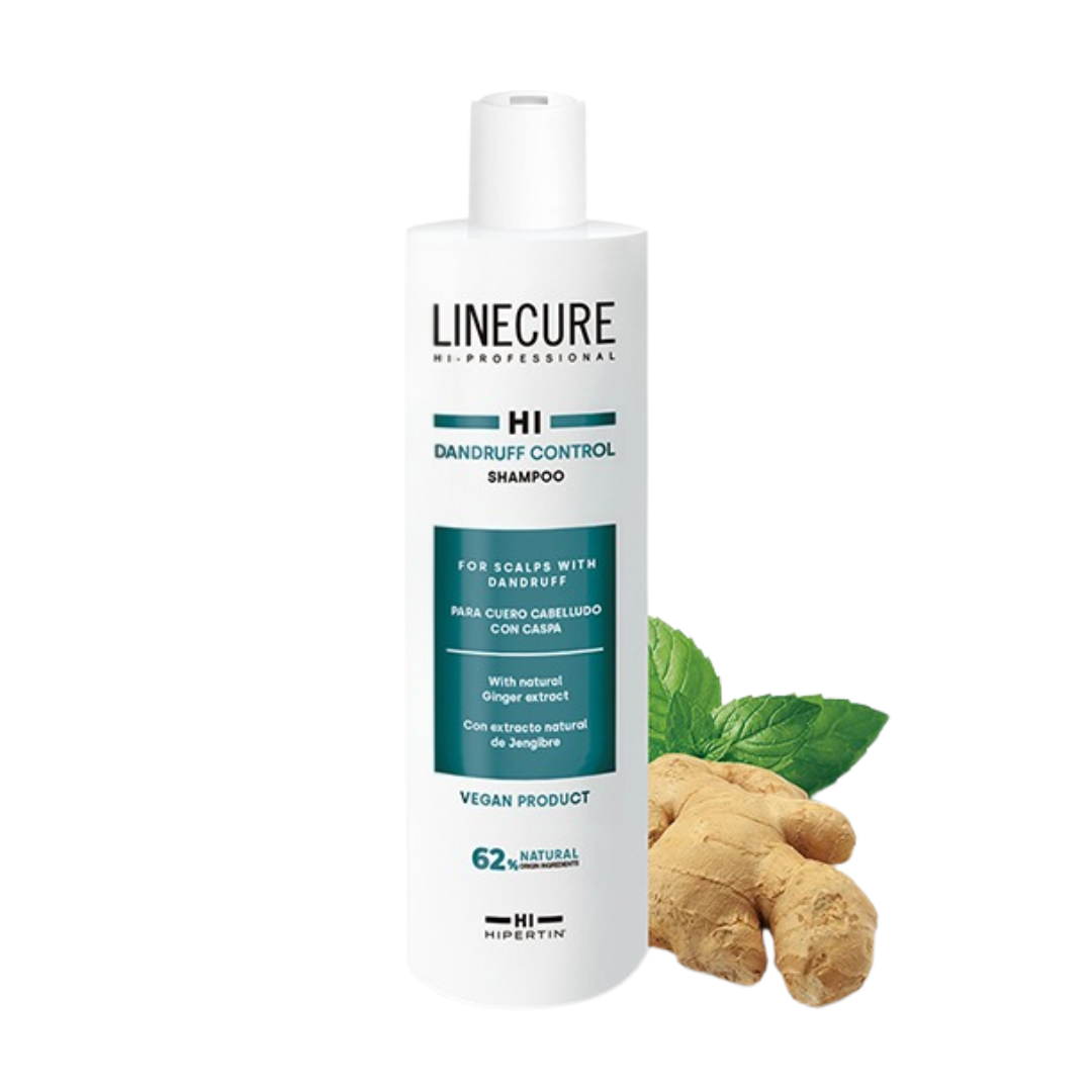 Hipertin Linecure Shampooing Dandruff Control 300 ml, flacon, antipelliculaire au gingembre