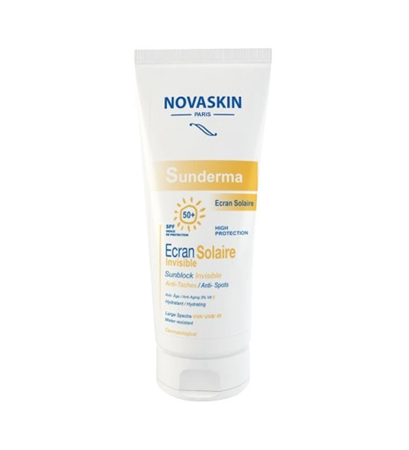 Novaskin Sunderma Écran Invisible SPF 50+ Protection Solaire Visage 50ml