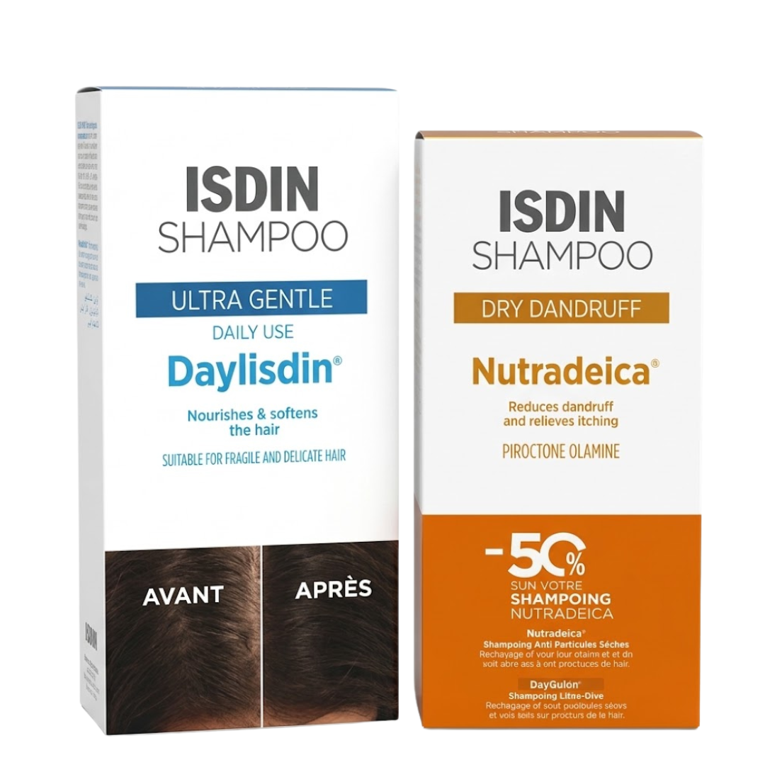 Isdin Shampoing Ultra Gentle 400ml +Shampoing Dry Dandruff