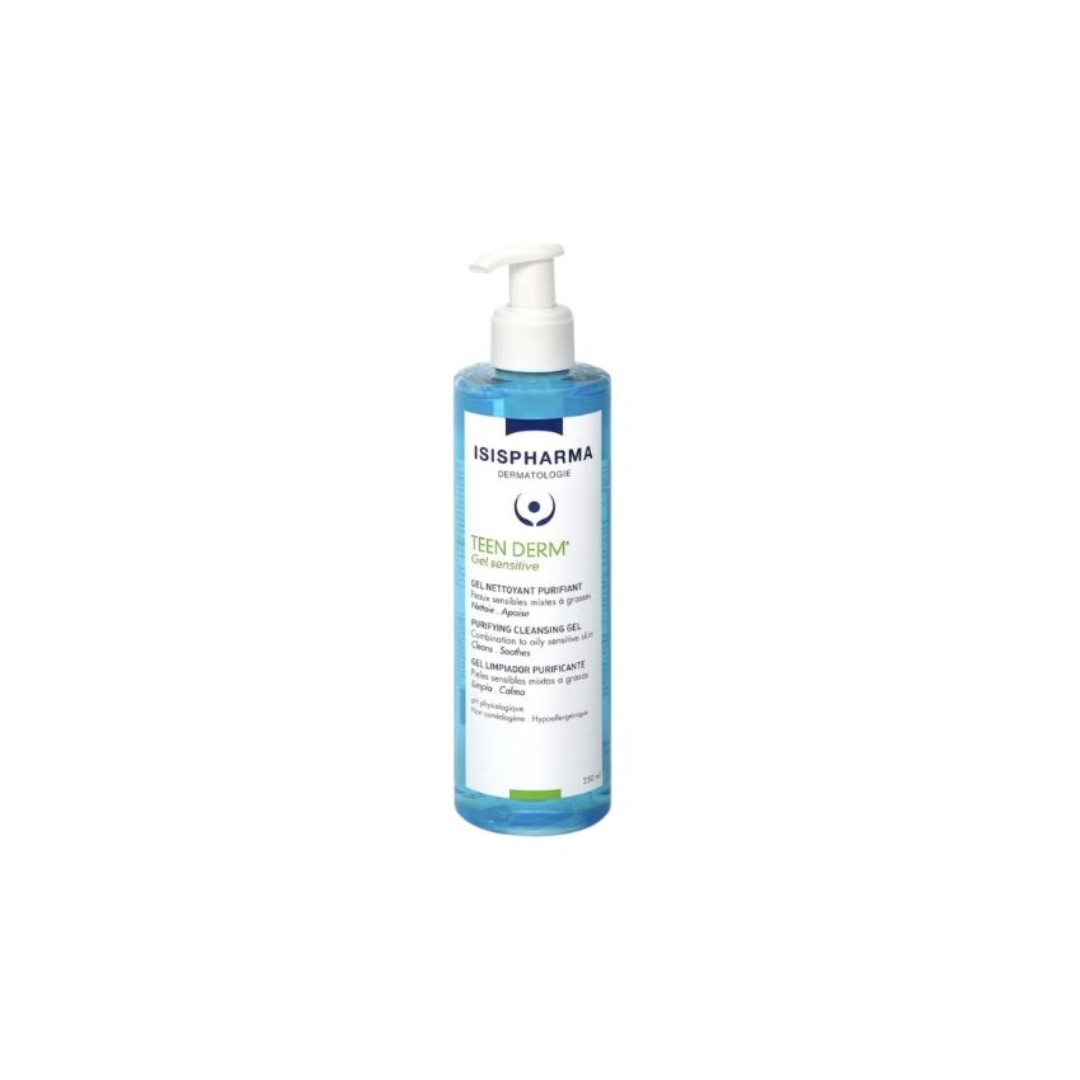 IsisPharma Teen Derm Gel Sensitive جل منظف للوجه 250 مل