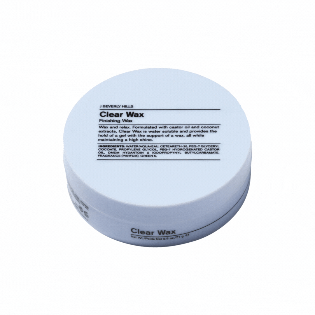 J Beverly Hills Clear Wax شمع تصفيف شعر لامع 71غ